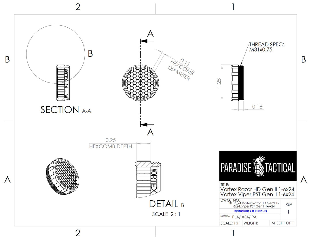 ARD - Vortex 24mm Objective Lens