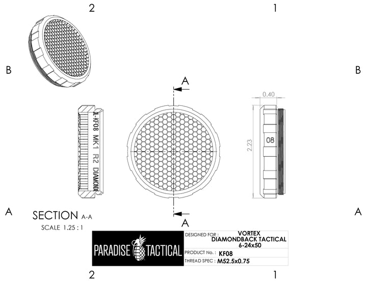 Vortex Diamondback Tactical 6-24x50 ARD – Killflash Anti-Reflection Device