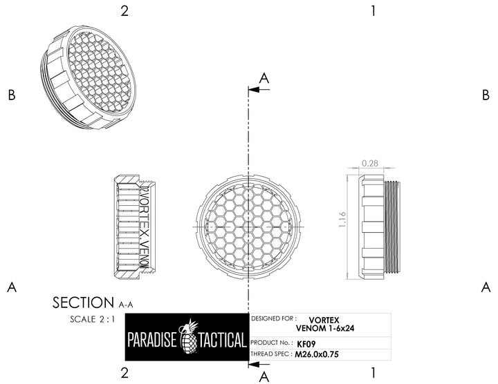 Vortex Venom 1-6x24 – Killflash Anti-Reflection Device