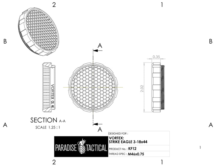 Vortex Strike Eagle 3-18x44 ARD – Killflash Anti-Reflection Device