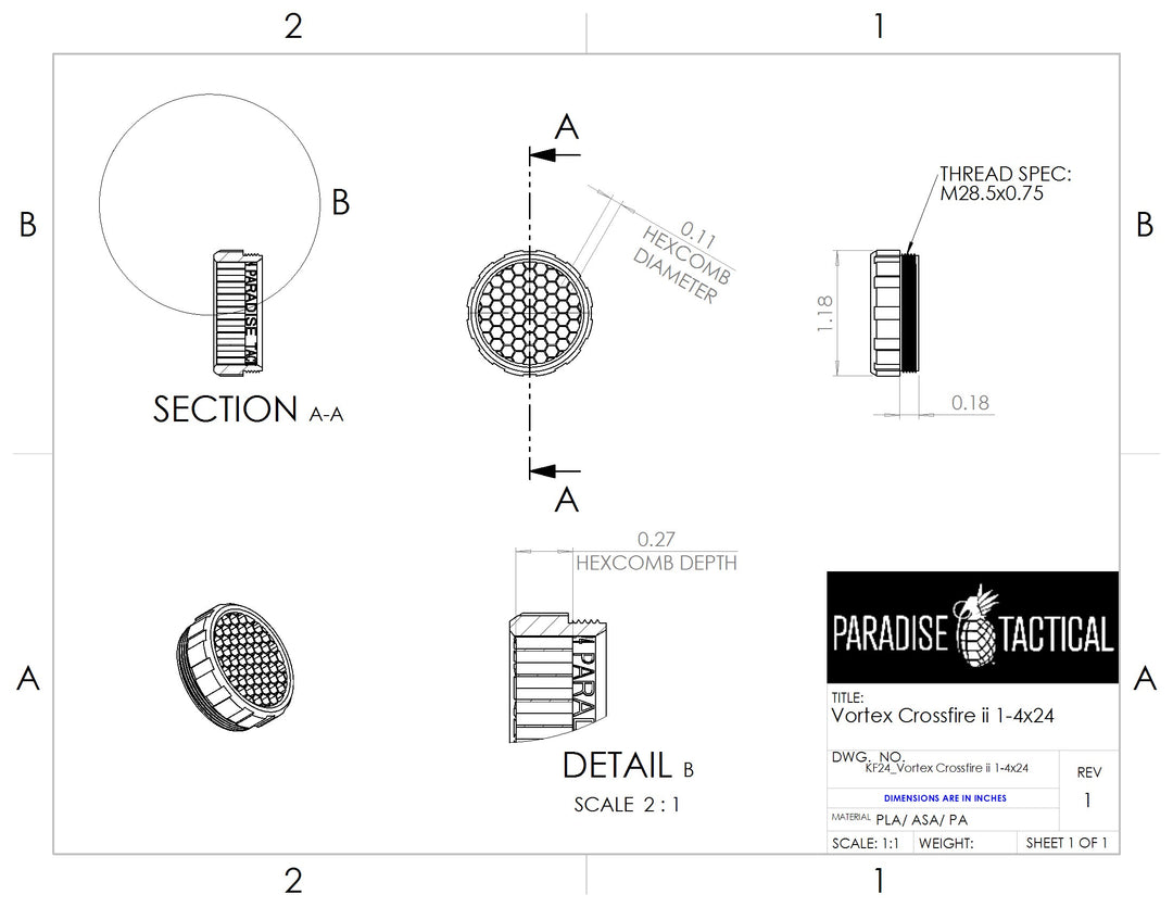 ARD - Vortex 24mm Objective Lens