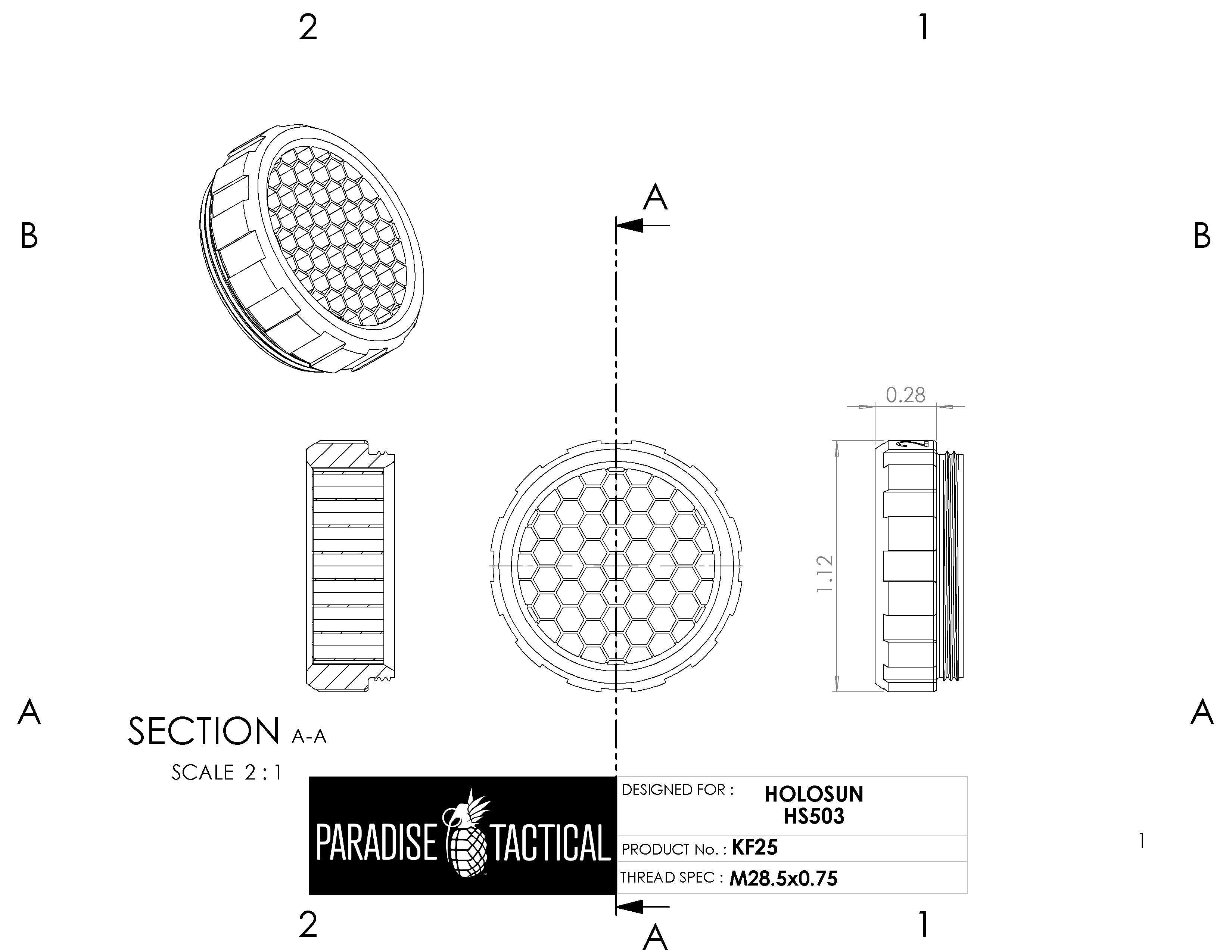 Holosun HS503C ARD – Killflash Anti-Reflection Device – Paradise