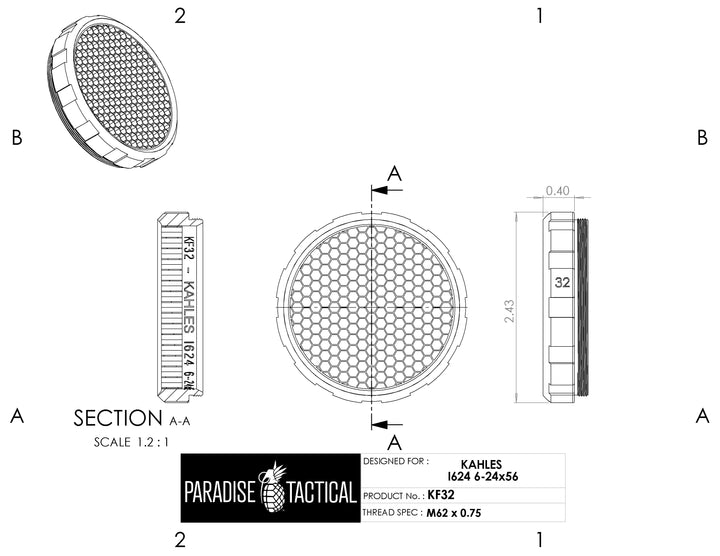 Kahles K624i 6-24x56 ARD – Killflash Anti-Reflection Device