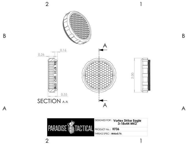 Vortex Strike Eagle 3-18x44 ARD – Killflash Anti-Reflection Device