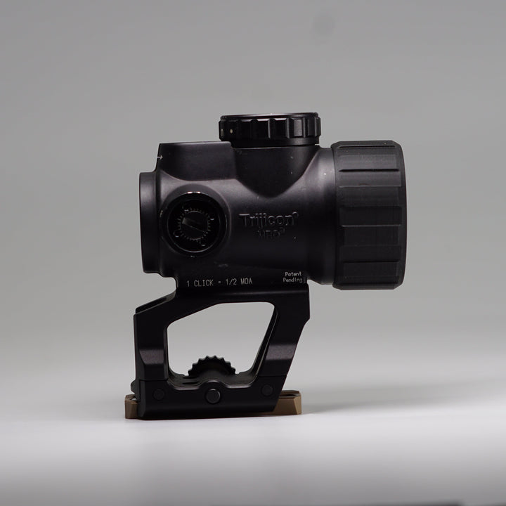 A Paradise Tactical ARD slip over mounted onto a trijicon mro optic on top of a scalarworx quick release mount. 