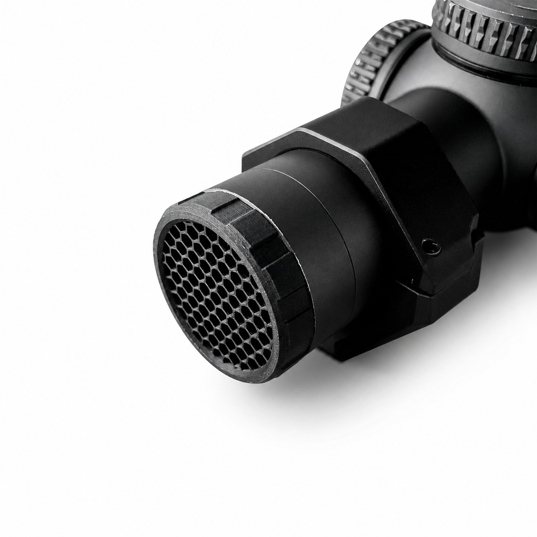 Honeycomb anti reflection device for a Vortex Crossfire HD 1-4x24 optic. 