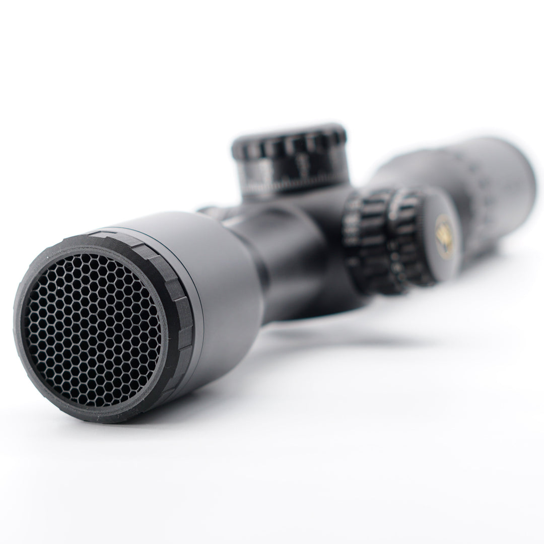 Front view of Vector Continental 2-12x44 ARD killflash honeycomb anti-reflection screen