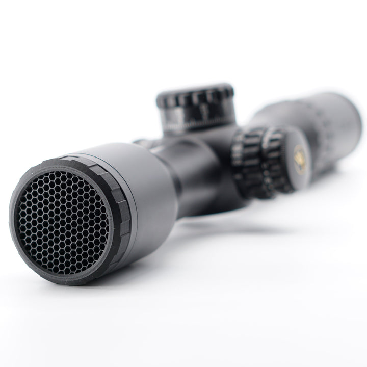 Front view of Vector Continental 2-12x44 ARD killflash honeycomb anti-reflection screen