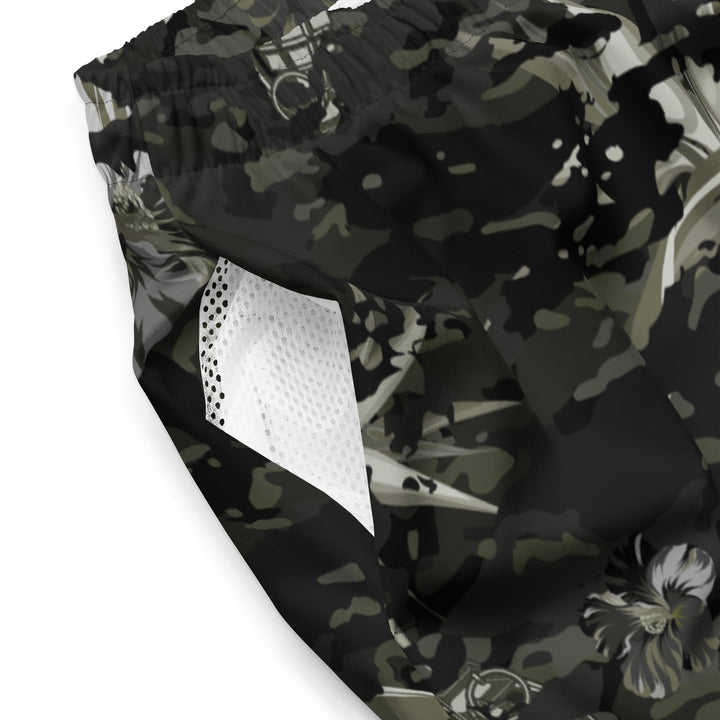 Black Camo Amphibious Short